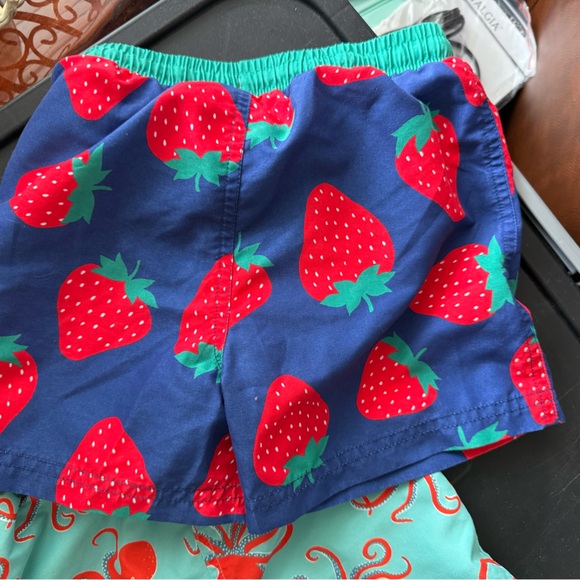 Lot Of 3 Mini Boden Swim Trunks Boys 3-4 Years Swim Suits Octopus Alligator - Picture 4 of 11